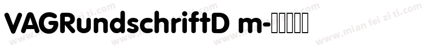 VAGRundschriftD m字体转换